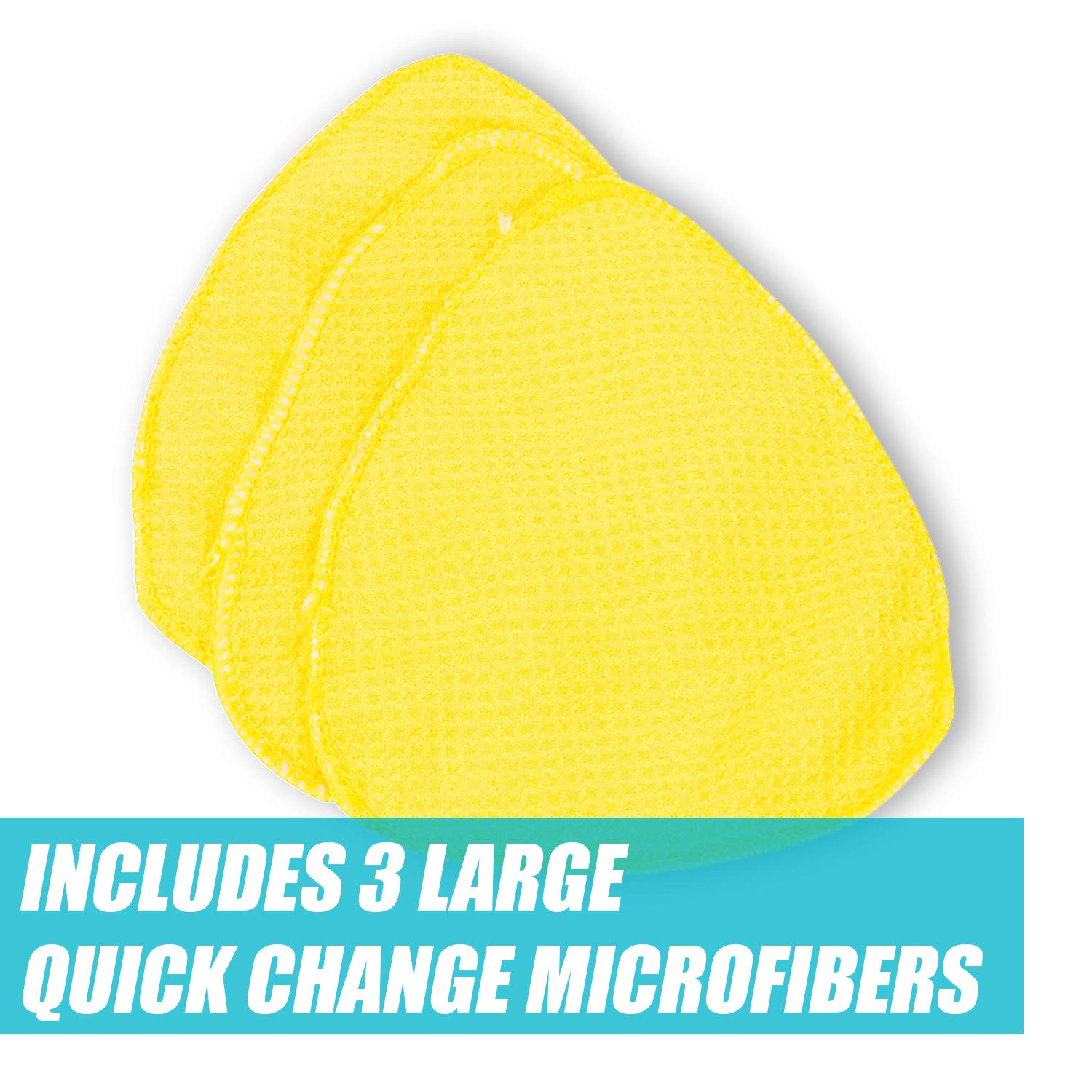 Invisible Glass 95164 - Herramienta de Limpieza para Ventanas y Parabrisas Pro de Secado en húmedo con Mango Extensible y paño de Microfibra Lavable Reutilizable para Vidrio Interior y Exterior