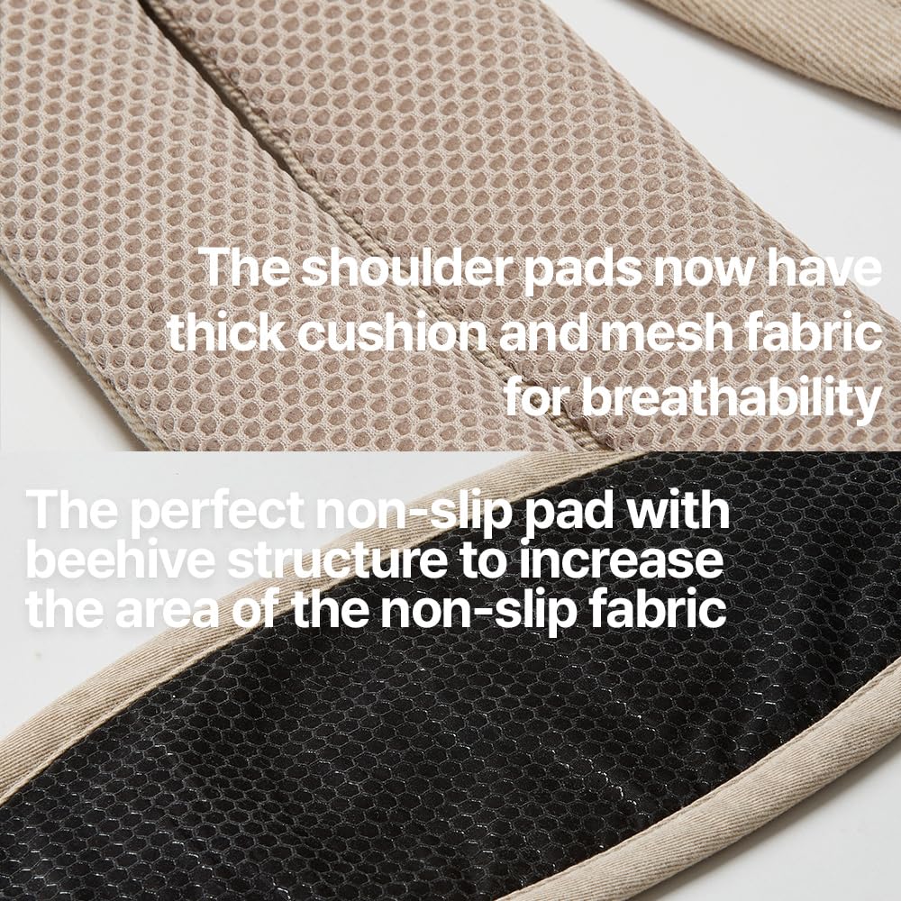 GOOSEKET 365 - Portabebés para niños pequeños, 100% algodón, ligero, fácil de usar, portátil, adecuado de 6 a 48 meses, soporta hasta 44 libras (caqui)