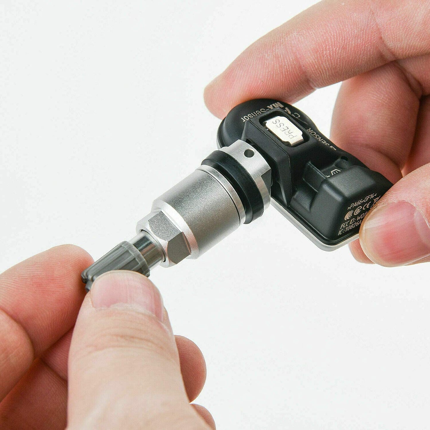 Autel MaxiTPMS MX - Sensor 8 unidades de tallo de metal 315/433MHz TPMS Sensor universal de neumáticos programado por TPMS Tool TS401 TS408 TS501 TS508 TS601 TS608 MK808TS MX808TS MS906TS ITS600