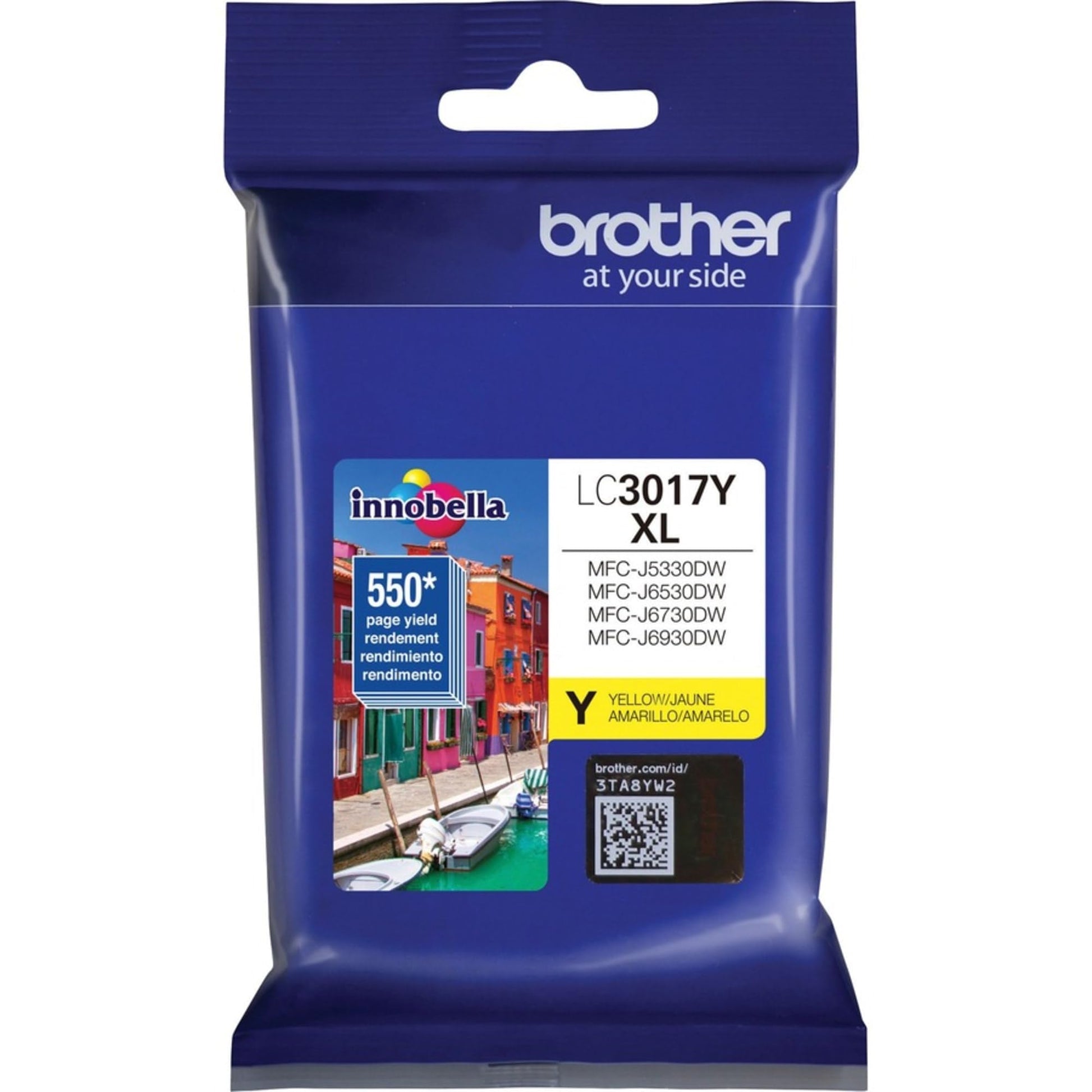 BROTHER - Cartucho de tinta amarilla de alto rendimiento LC3017Y