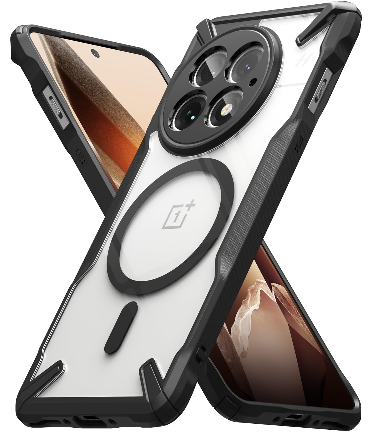 Funda Ringke Fusion-X Black Compatible con MagSafe y Resistente a Impactos para OnePlus 13