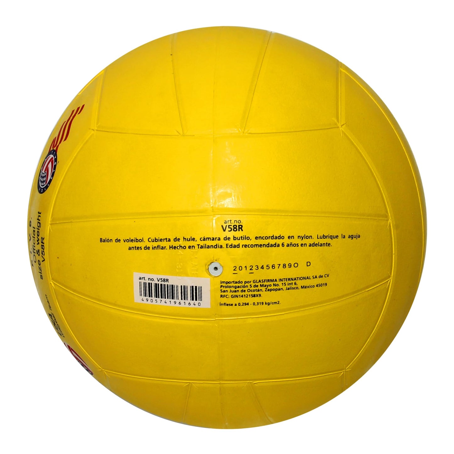 Balón de Voleibol Molten Amarillo Soft Touch Interior Talla 5 FIVB Oficial