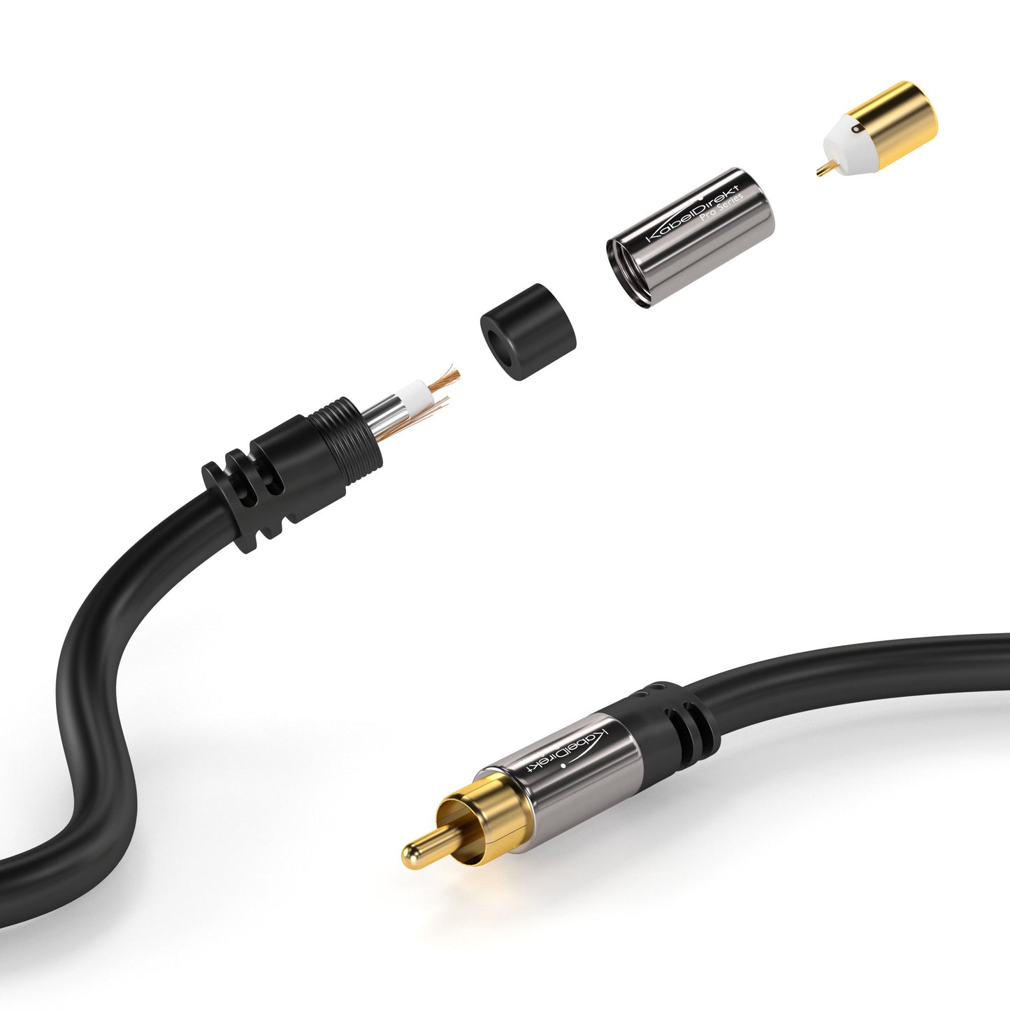 KabelDirekt – Cable de extensión Cinch – 9ft/3m