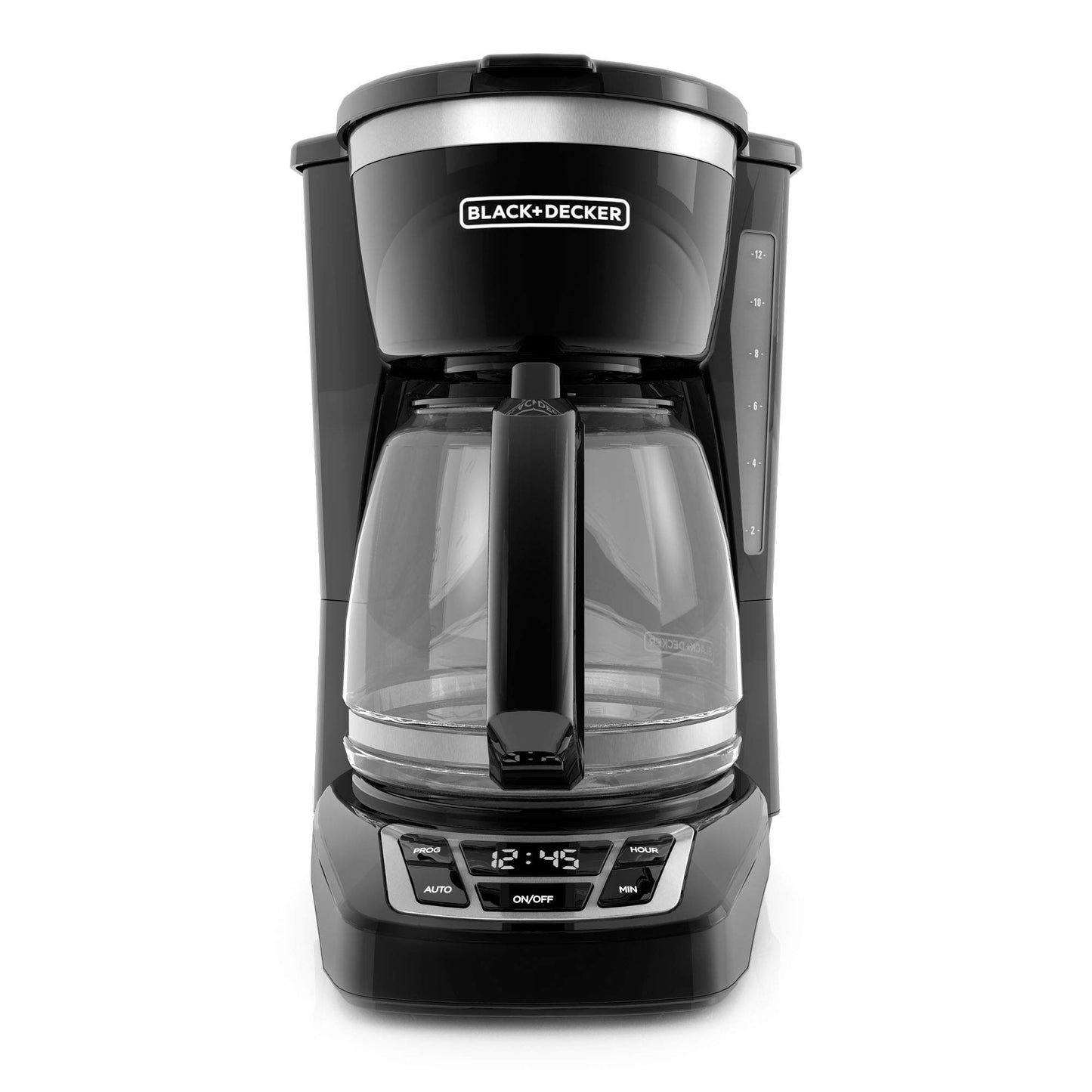 Black & Decker CM1160B - Cafetera programable (12 Tazas, 2 Unidades), Color Negro