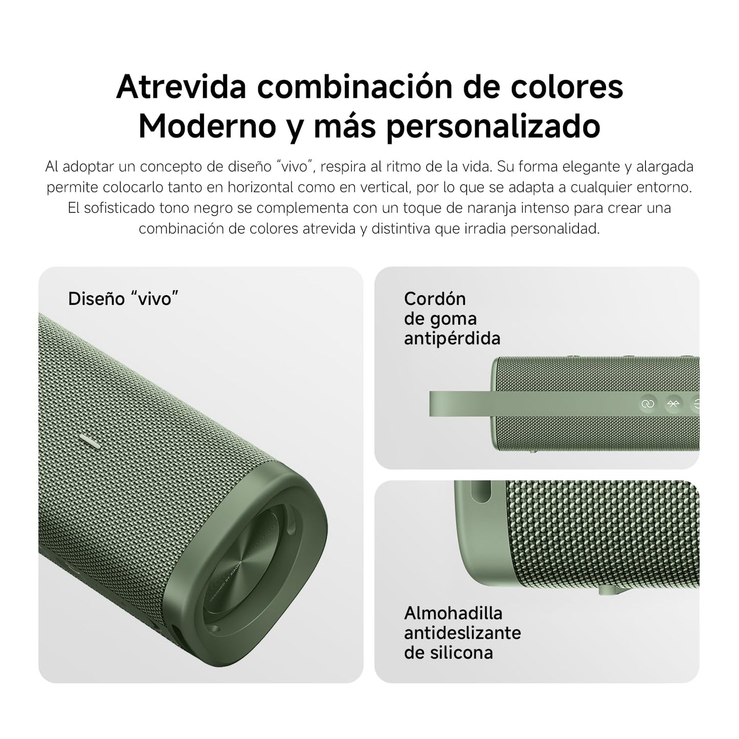 XIAOMI Sound Outdoor Verde | Bocina Portátil de 30W con Sonido Potente | hasta 12 Horas de Reproducción | Sonido Estéreo con TWS | Waterproof IP67 | Bluetooth 5.4 | Altavoz con micrófono Integrado