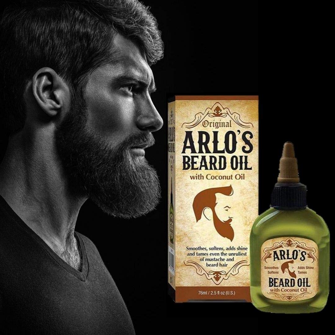 Arlo's Aceite de barba con aceite de argán, 2.5 onzas líquidas
