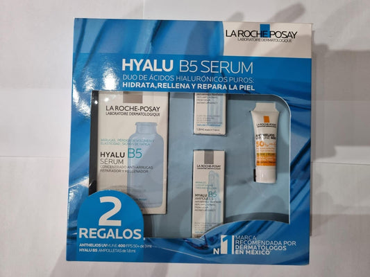 kit hyalu B5 serum +2 ampolletas hyalu B5+mini anthelios uv mune 400