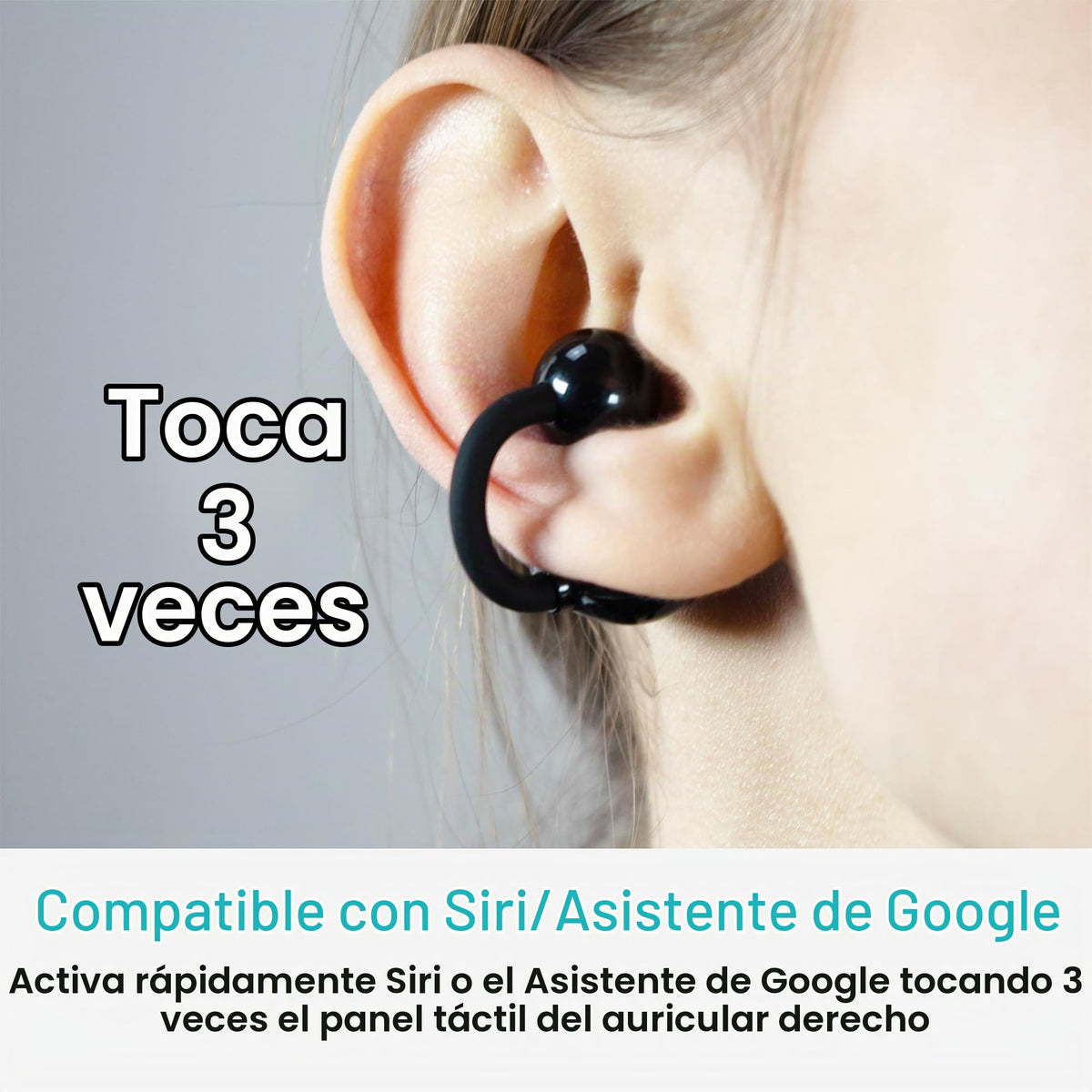 Auriculares Inalámbricos MEE audio Pebbles Air Negra con Bluetooth 5.3 y Reducción de Ruido para Deportes