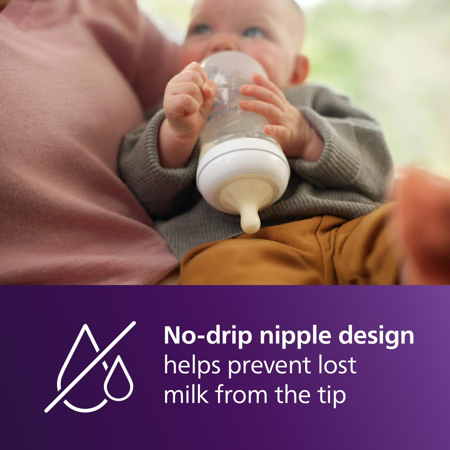 Philips Avent SCY964/02 - Caudal de pezón de respuesta natural 4, 3M+, paquete de 2 unidades