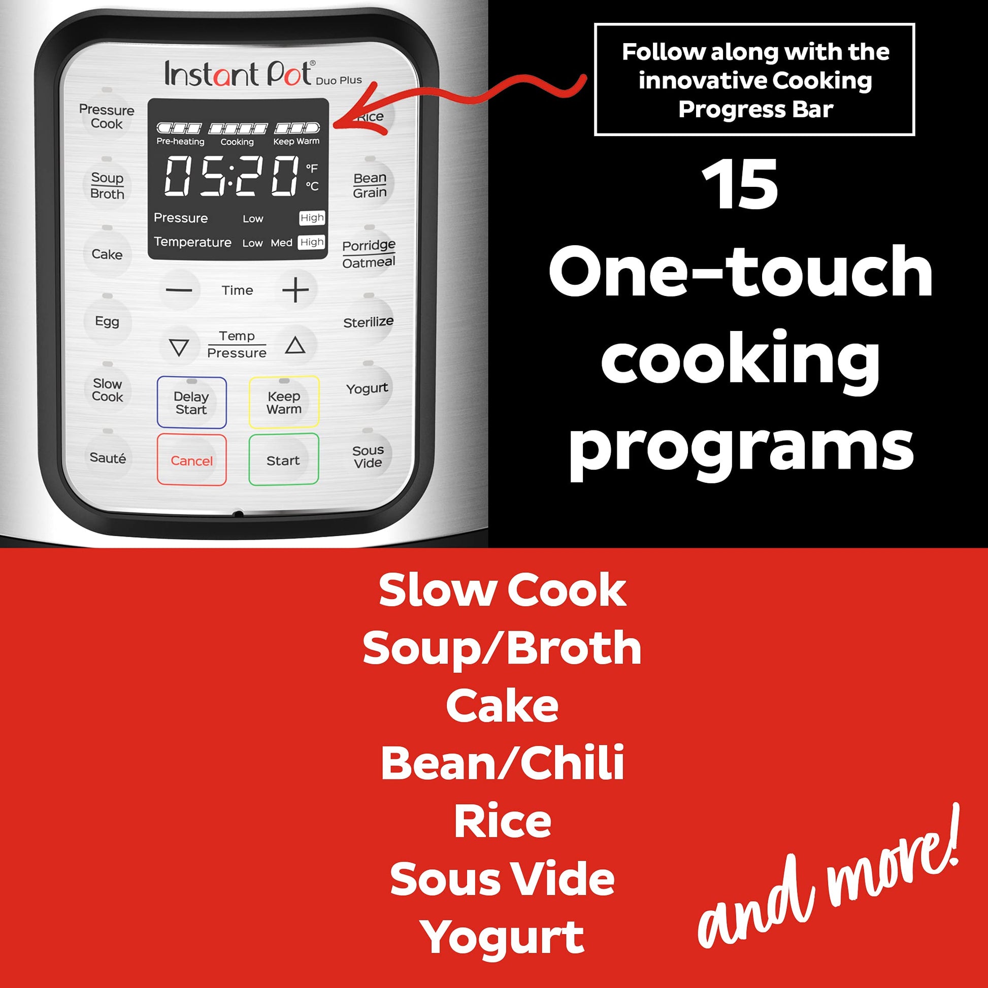 Instant Pot Duo Plus 3 Qt 9-in-1 multi- uso programable olla de presión, olla de cocción lenta