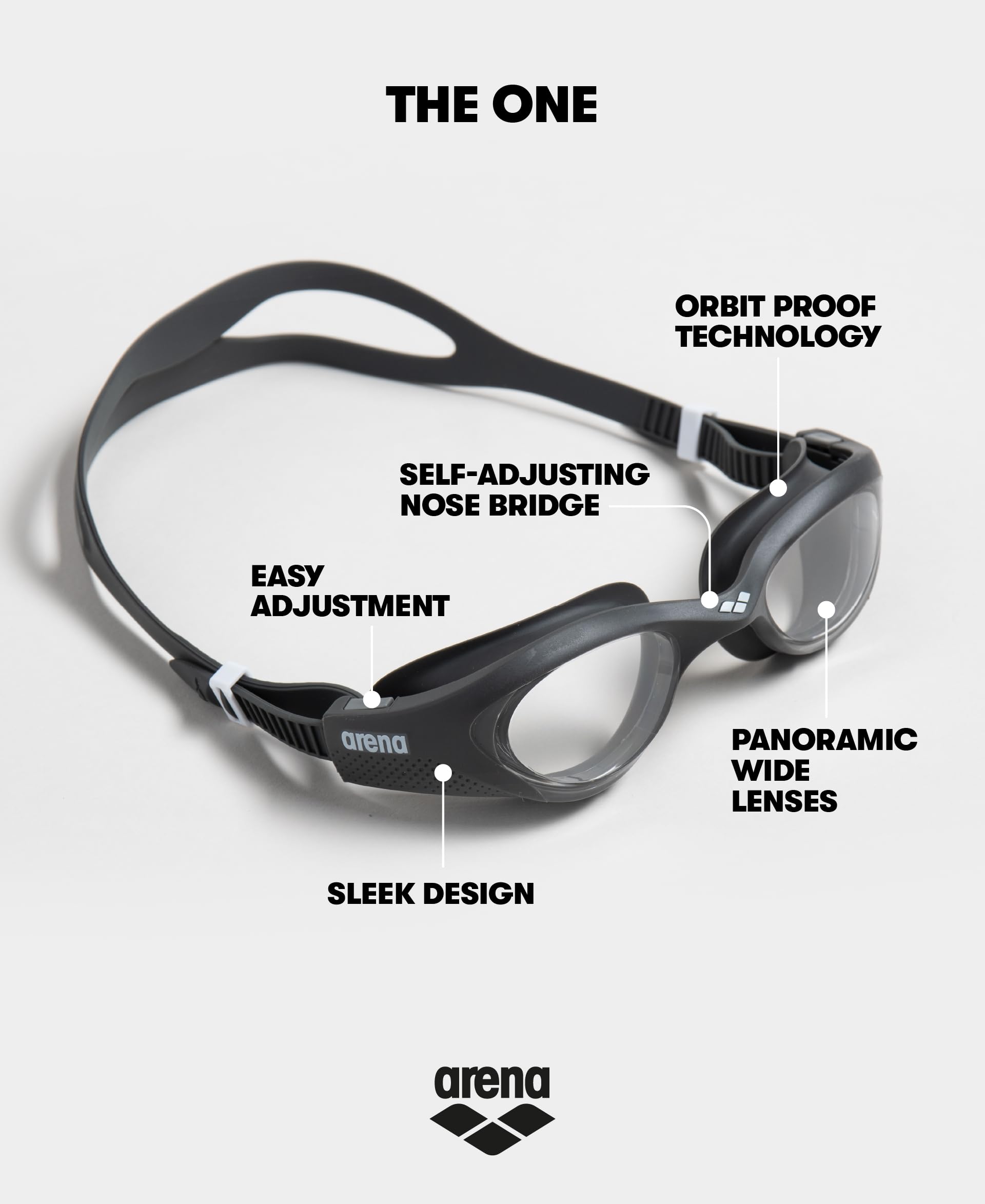 Arena Goggles Natación The One única, Azul