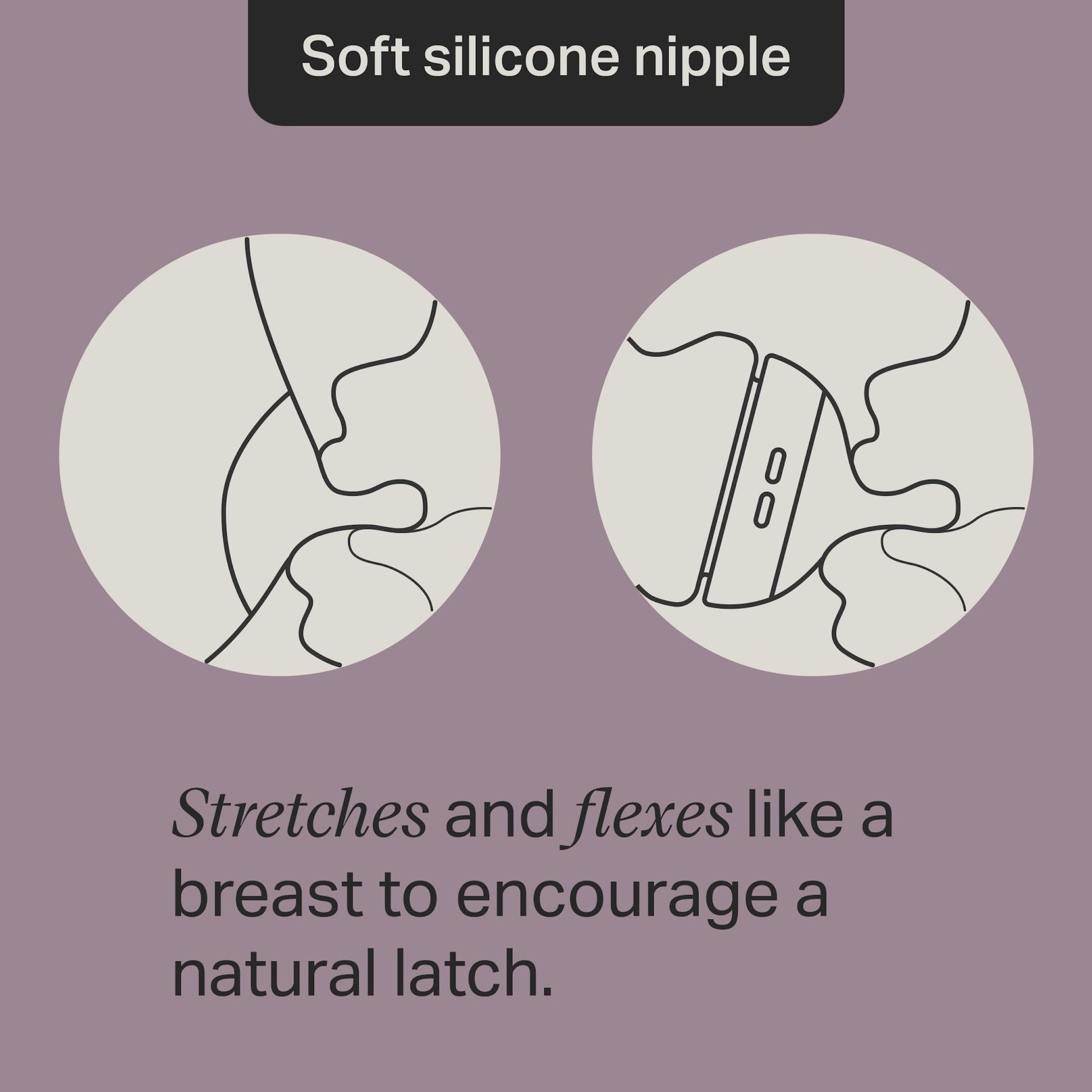 Biberón Anticólico Tommee Tippee Transparente con Tetina de Flujo Lento para un Agarre Natural, Paquete de 2