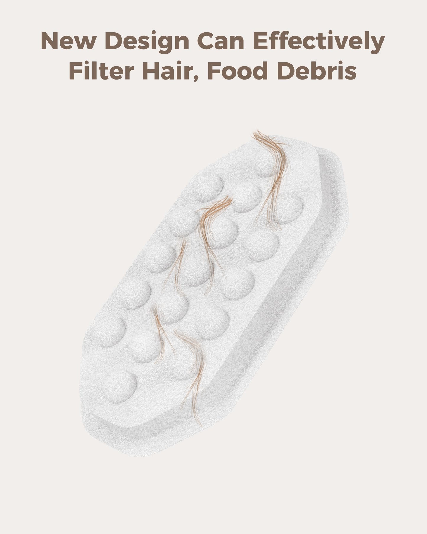 Filtros de Repuesto Neareal Grises para Fuente de Agua de Gatos y Esponjas Prefiltrantes para Fuente de Acero Inoxidable para Mascotas