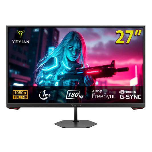 Monitor Gamer YEYIAN Avance 27 Pulgadas IPS Full HD 180 Hz para Hombre