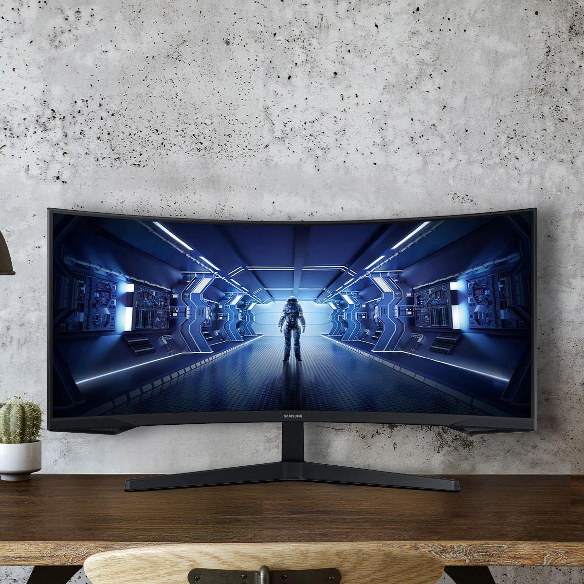 Samsung Monitor Samsung 34" Odyssey G5 - LC34G55TWWLXZX Dark Blue Grey 144hz - Standard Edition