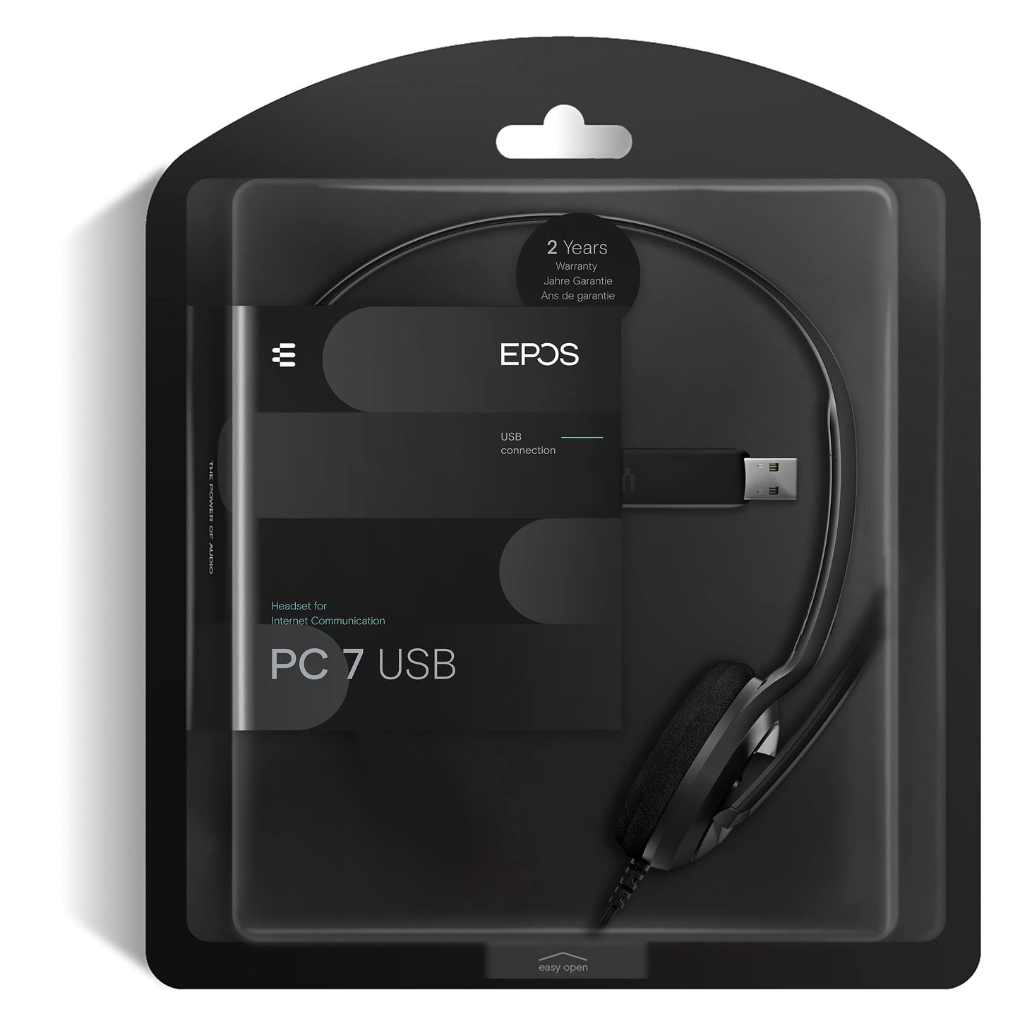 Auriculares Mono USB Sennheiser PC 7 para PC y MAC