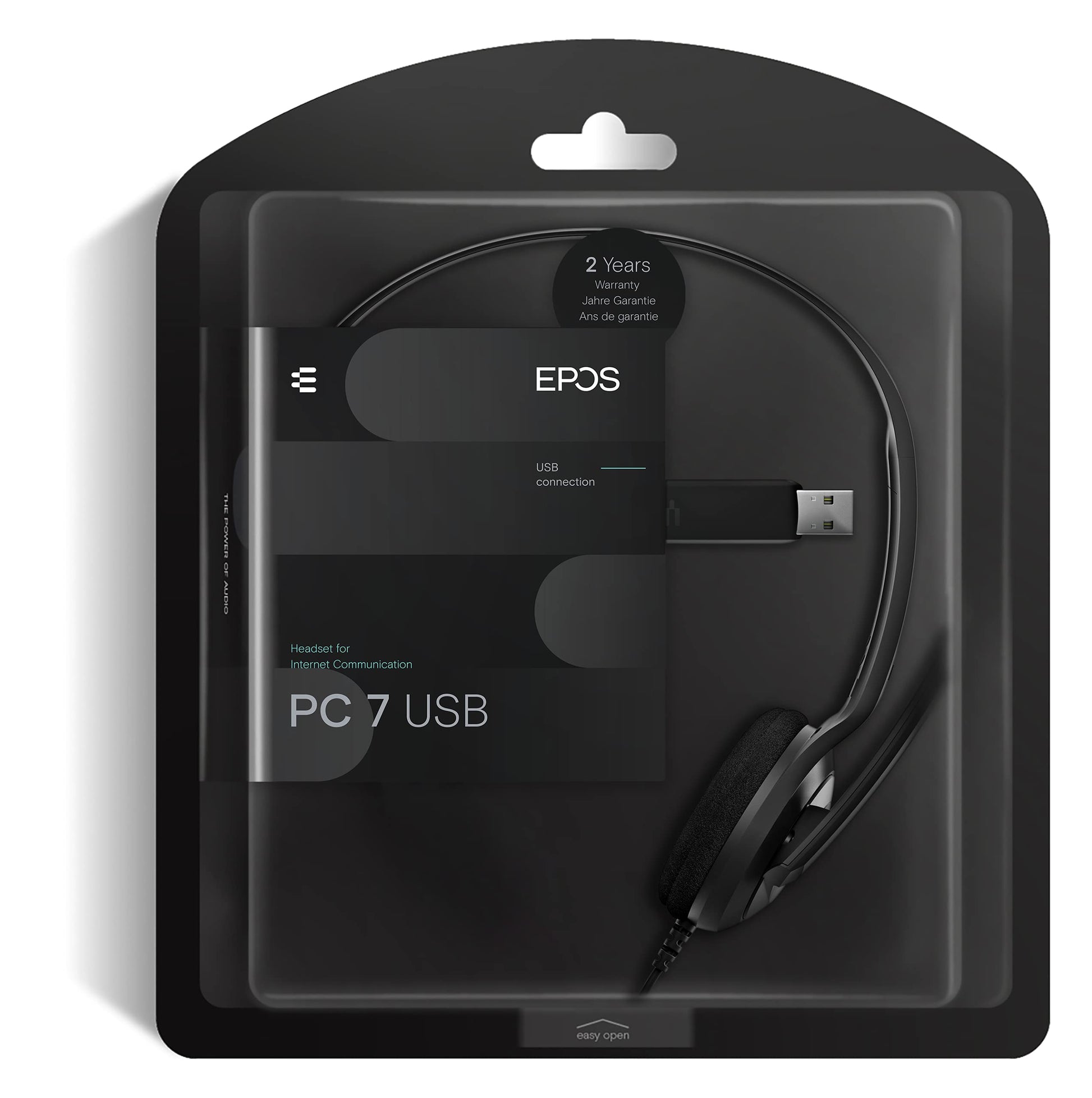 Auriculares Mono USB Sennheiser PC 7 para PC y MAC