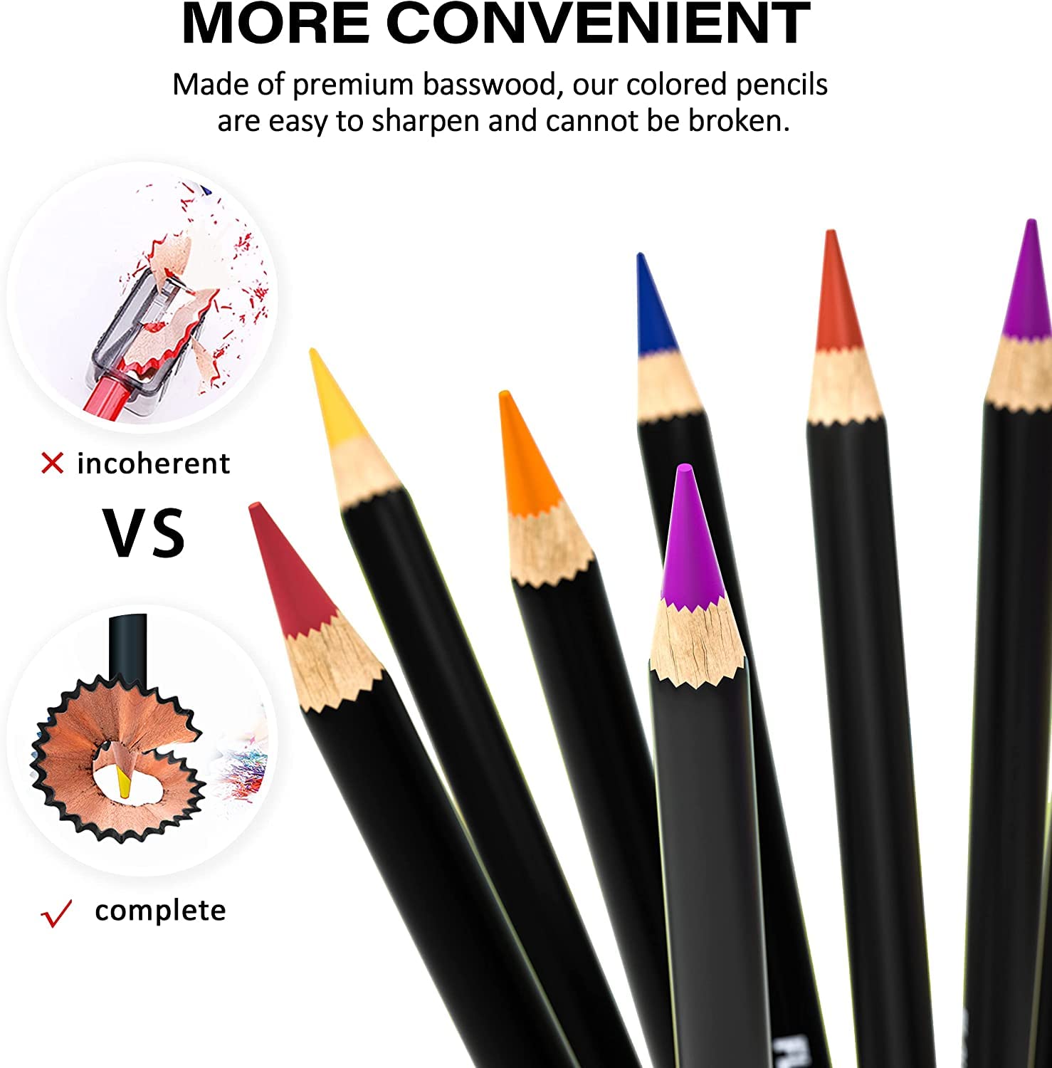 Lápices de Colores, Juego Profesional de 160 Colores en Una Caja de Lata, Núcleos a Base de Cera Suave Numerados, Para Dibujar, Sombrear y Colorear, Juego de Lápices Para Colorear Para Artistas