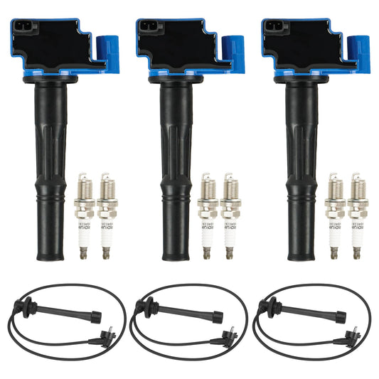 Paquete de Bocinas de Encendido AEagle + Bujías de Iridio con Cable para Toyota 4Runner, T100, Tacoma, Tundra, 3.4L V6