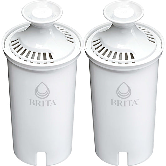 Brita Longlast Filtro de agua, filtros de repuesto de larga duración para jarras y dispensadores, Estándar, 2ct, 2ct, 1, 2
