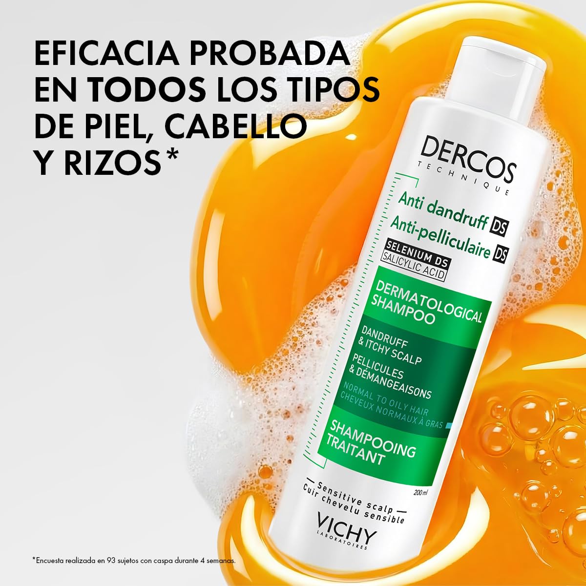 Vichy Dercos Shampoo Dermatológico Anti-Caspa Cabello Normal a Graso 390ml