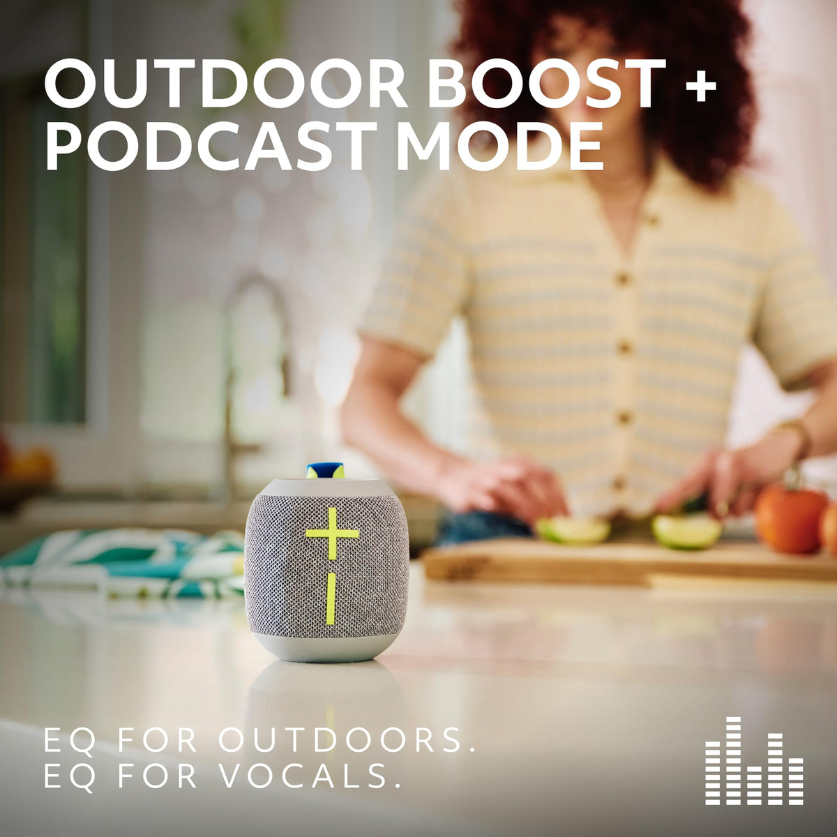 Altavoz Bluetooth Impermeable Ultimate Ears WONDERBOOM Gris con Sonido de 360 Grados y Graves Grandes para Exteriores