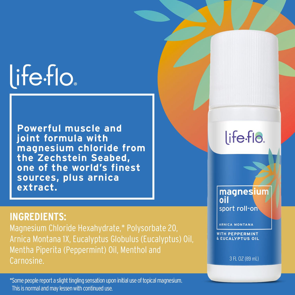 Life-Flo - Salmuera del cloruro del aceite del magnesio de Pure - 2 la Florida. onza.