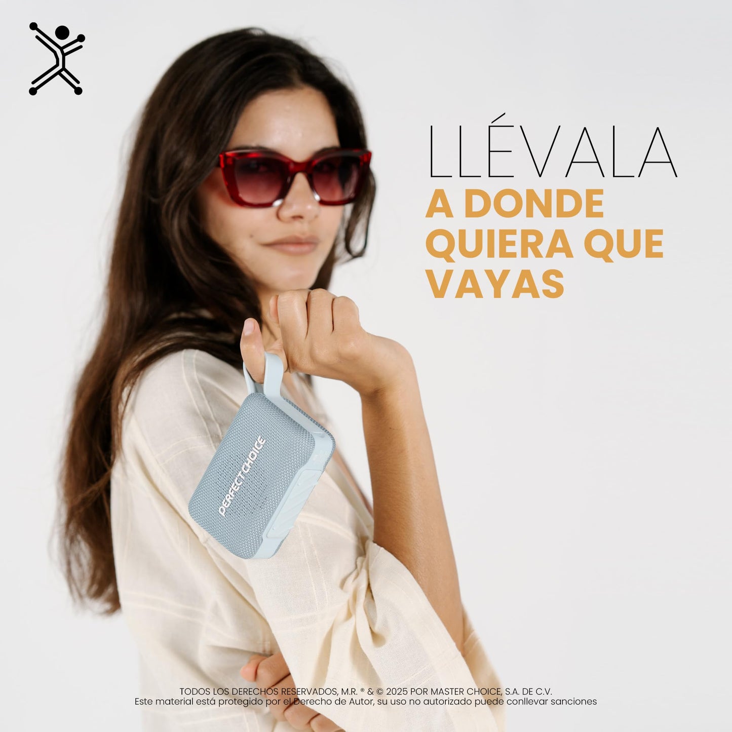 PERFECTCHOICE Bocina Portátil Inalámbrica 35h de Reproducción Sugary (Rosa)
