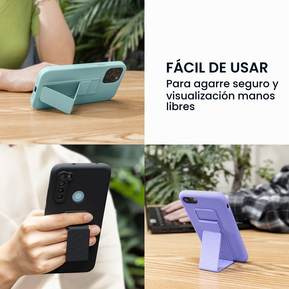 Carcasa kwmobile para Apple iPhone 16 Pro MAX Rosa neón con Soporte y Agarre para Dedo