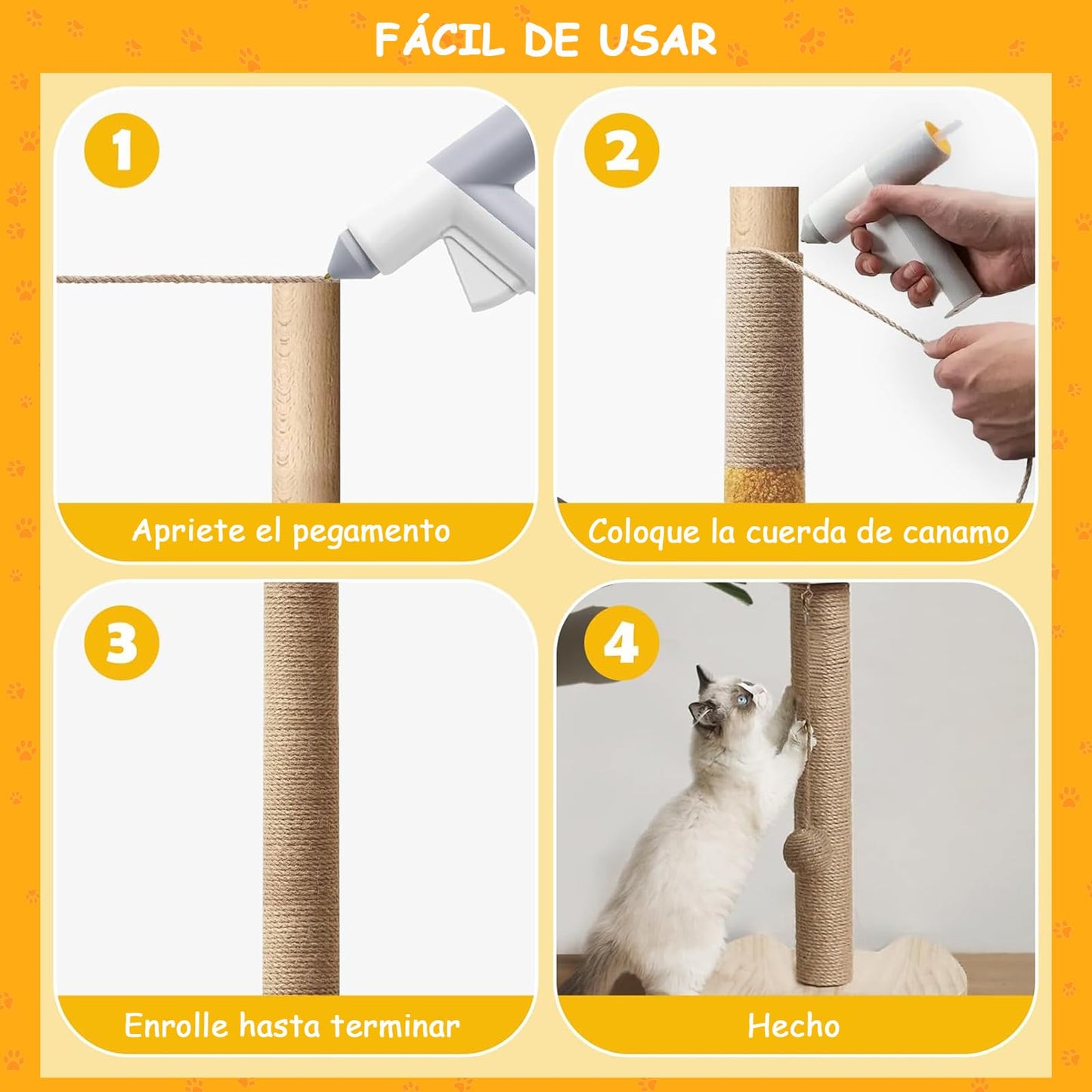 Cuerda Trenzada YRGFCCC Yute Resistente para Manualidades y Jardinería