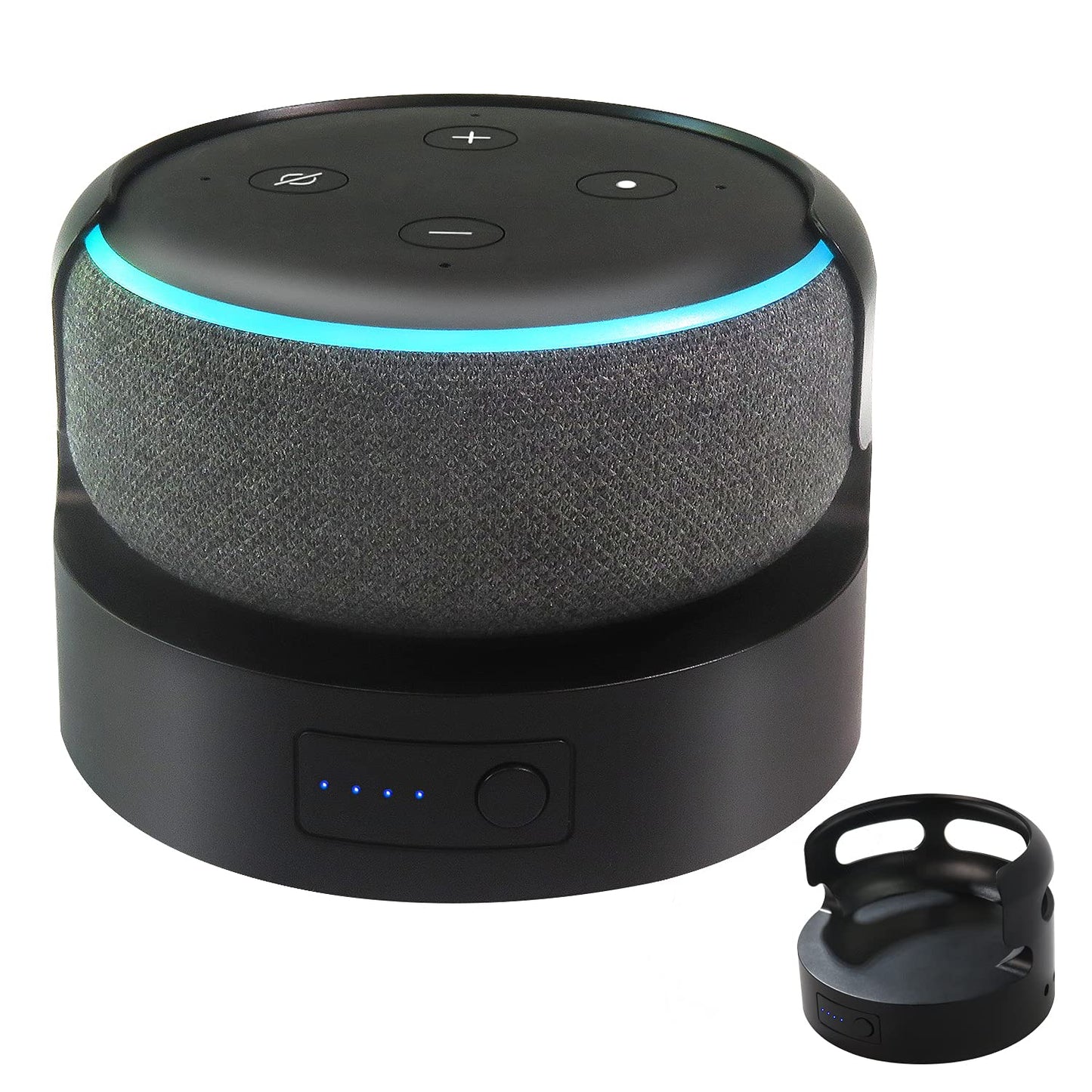 Base de Batería Dot 3 (No Incluye el Altavoz d/ot 3), Base de Batería Portátil D/ot 3ª Gen & Mini 2 (5200 Negro)