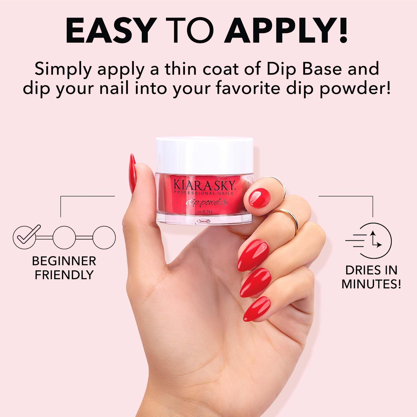 Kiara Sky Dip Powder Milky White D623
