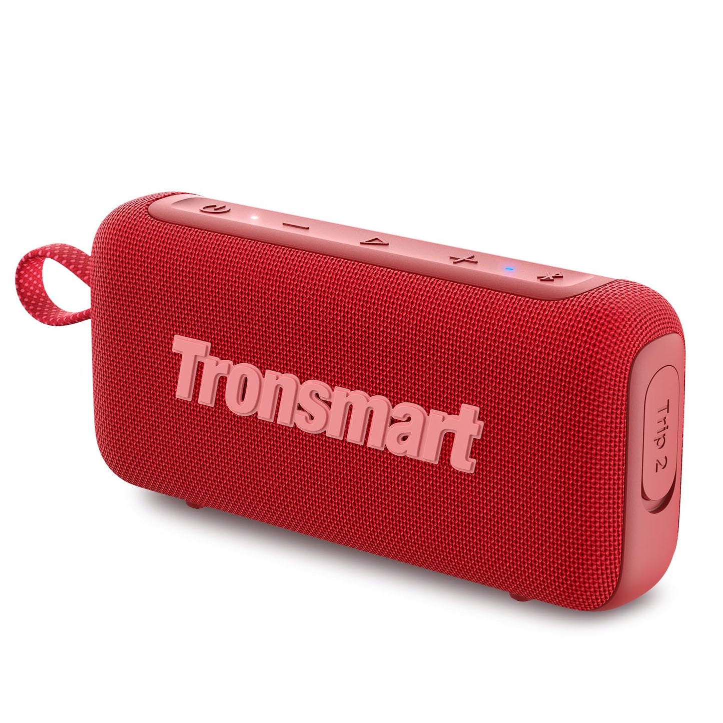 Tronsmart Trip 2 Bocina Bluetooth portátil para Exteriores, Llamadas Manos Libres a través del micrófono Integrado, Resistente al Agua IPX7, Ecualizador Personalizable (Rojo)
