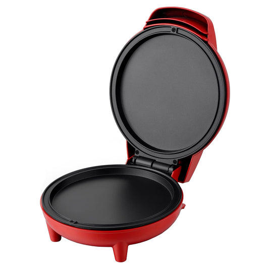 Courant - Plancha compacta y mini horno de 7 pulgadas, plancha personal para pizzería, color rojo