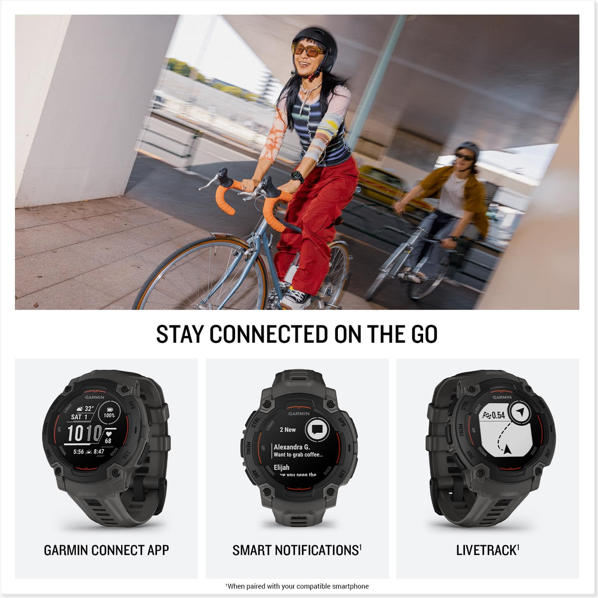Reloj Garmin Instinct E 45 mm Negro