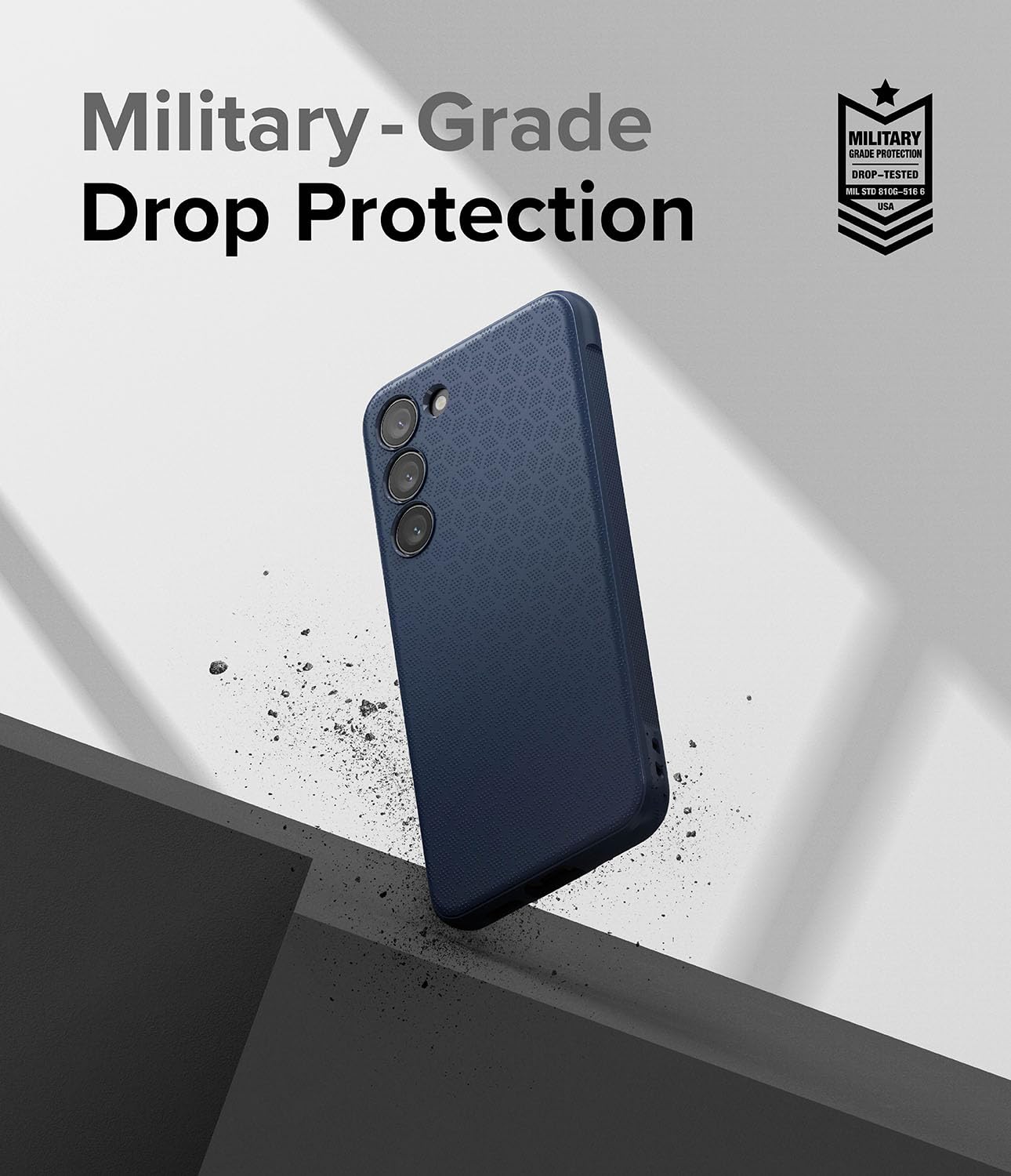 Funda Samsung Galaxy S23 Plus Ringke Onyx Navy Antihuellas y Antideslizante