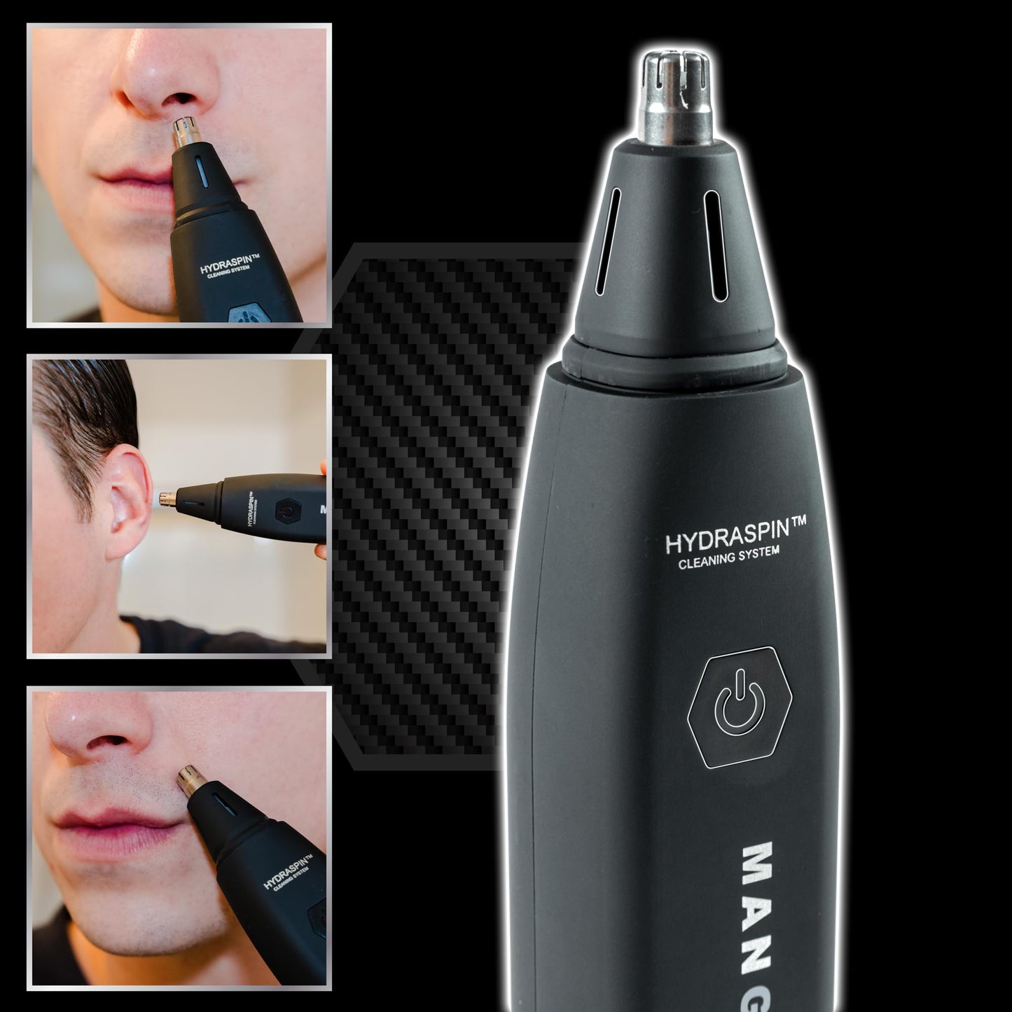 MANGROOMER - INTELLIMAX PRO - Nueva recortadora de nariz y oreja (con punta giratoria extra y hoja)