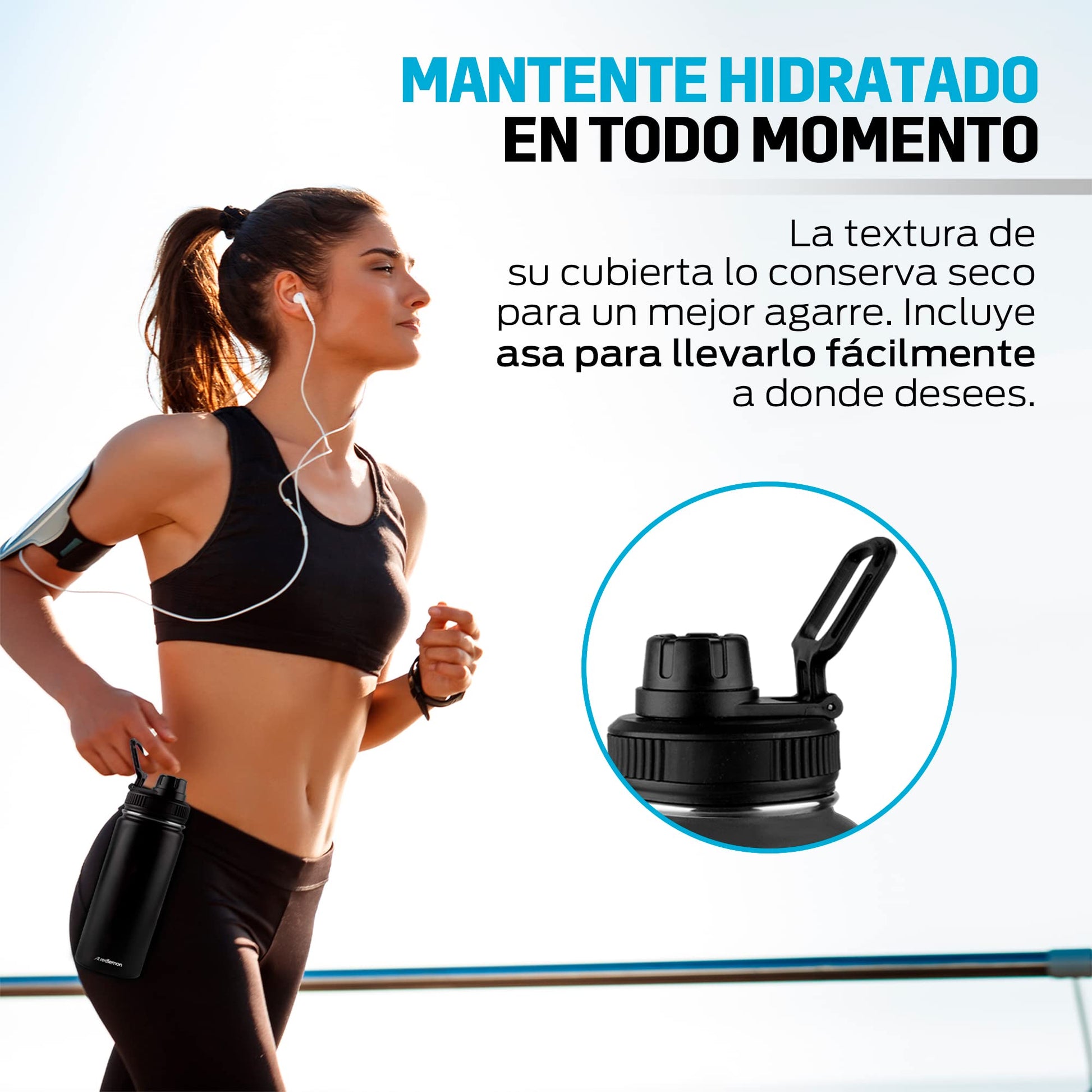Termo de Acero Inoxidable Redlemon Blanco Doble Aislamiento Ecológico y Resistente