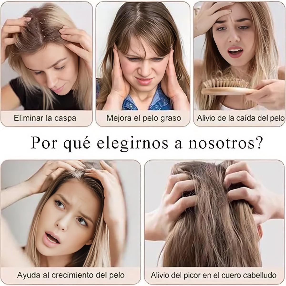 Masajeador de Cuero Cabelludo Cepillo de Silicona Azul para Uso Seco y Húmedo con Cerdas Suaves para Hombre y Mujer