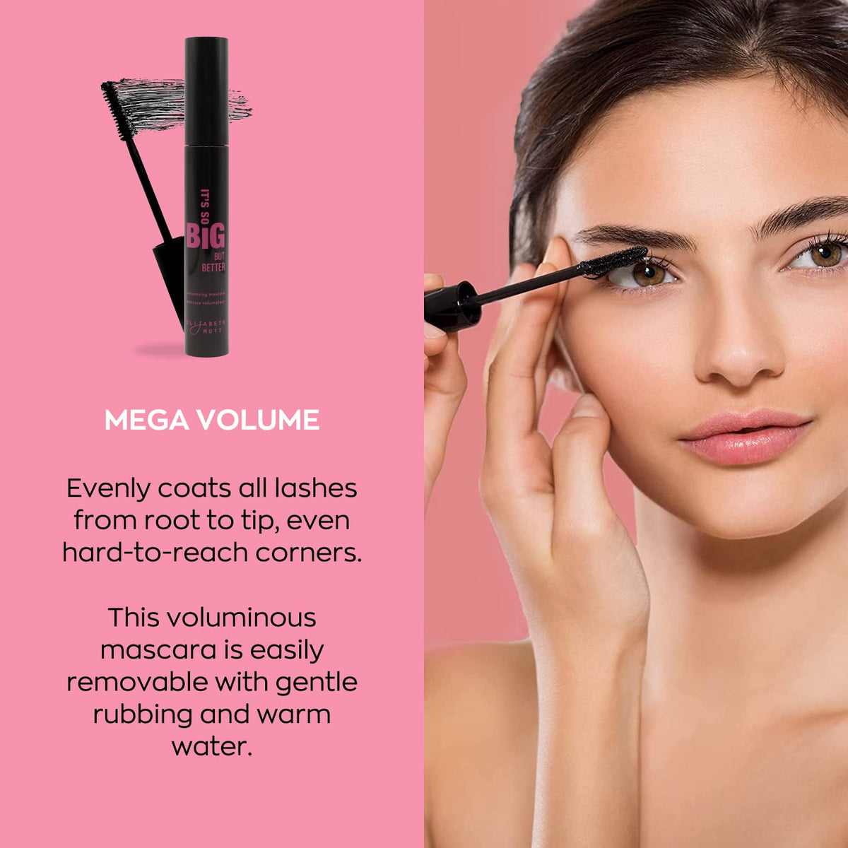 It's So BIG Volumizing Mascara (Black) by Elizabeth Mott Net Weight 0.33 fl oz/10ml by Elizabeth Mott