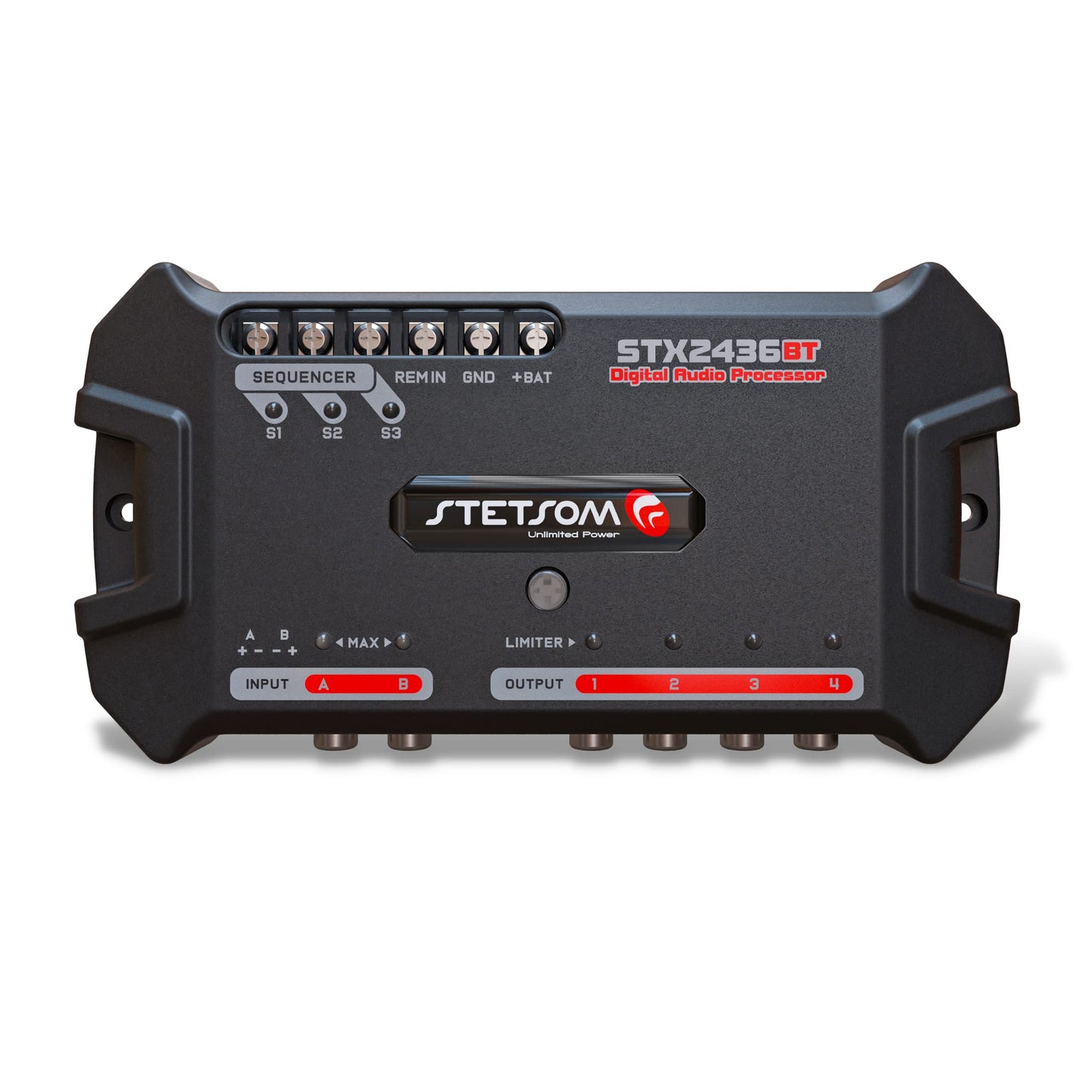 Stetsom STX 2436 BT DSP Bluetooth (nueva versión 2022) Procesador de señal digital completo bandas gráfico ecualizador de alta precisión filtros cruzados voltímetro