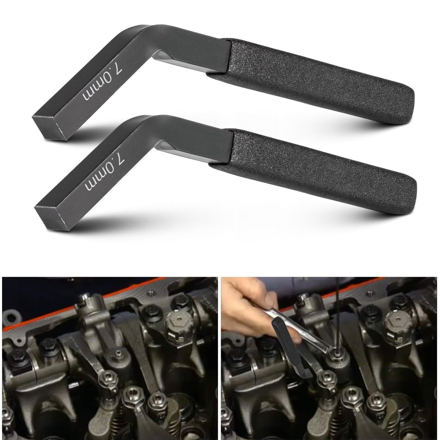 Yoursme - Herramienta de ajuste de frenos de motor ISX Cummins Jake Feeler Gauge alternativo a 3163530, 7 mm, 2 unidades