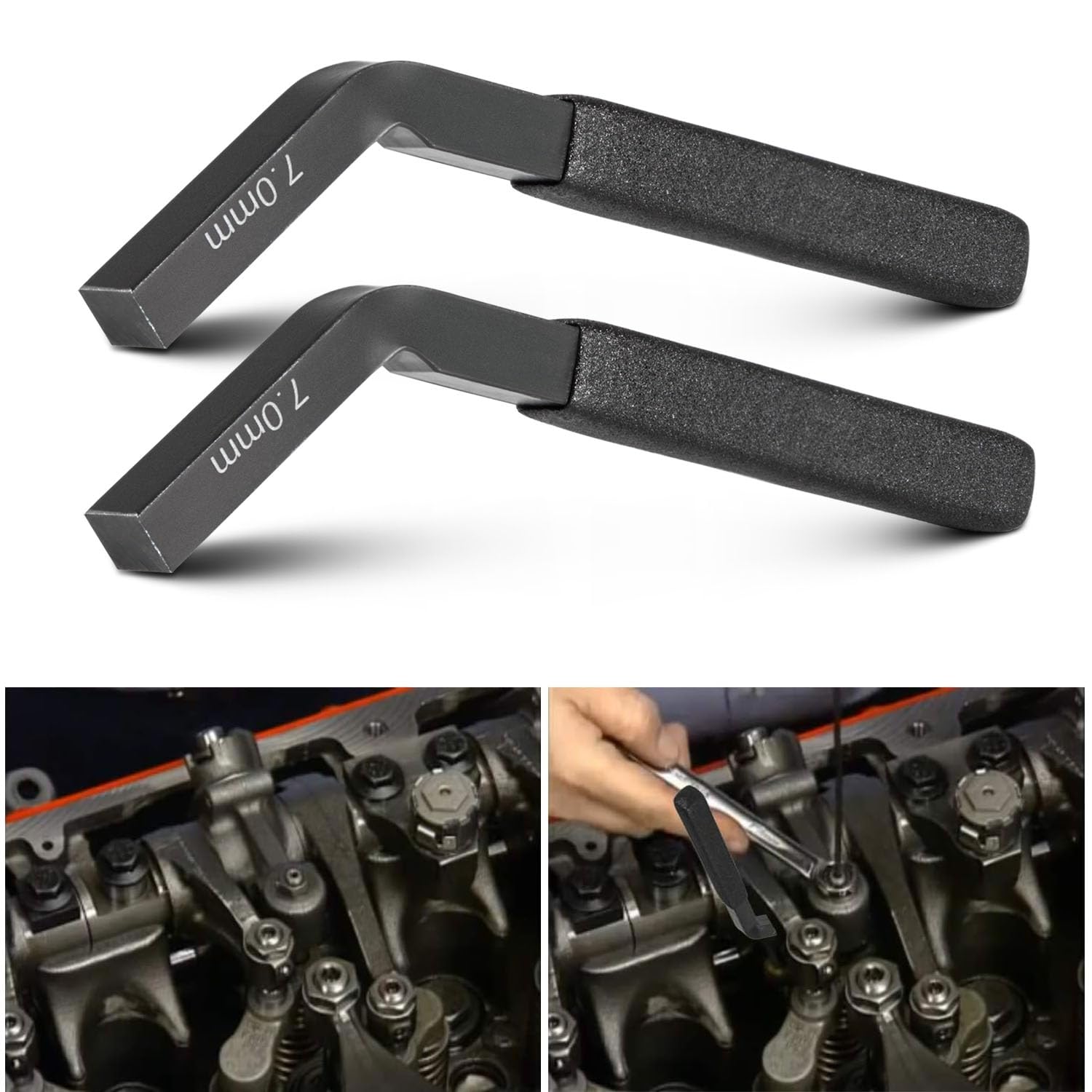 Yoursme - Herramienta de ajuste de frenos de motor ISX Cummins Jake Feeler Gauge alternativo a 3163530, 7 mm, 2 unidades