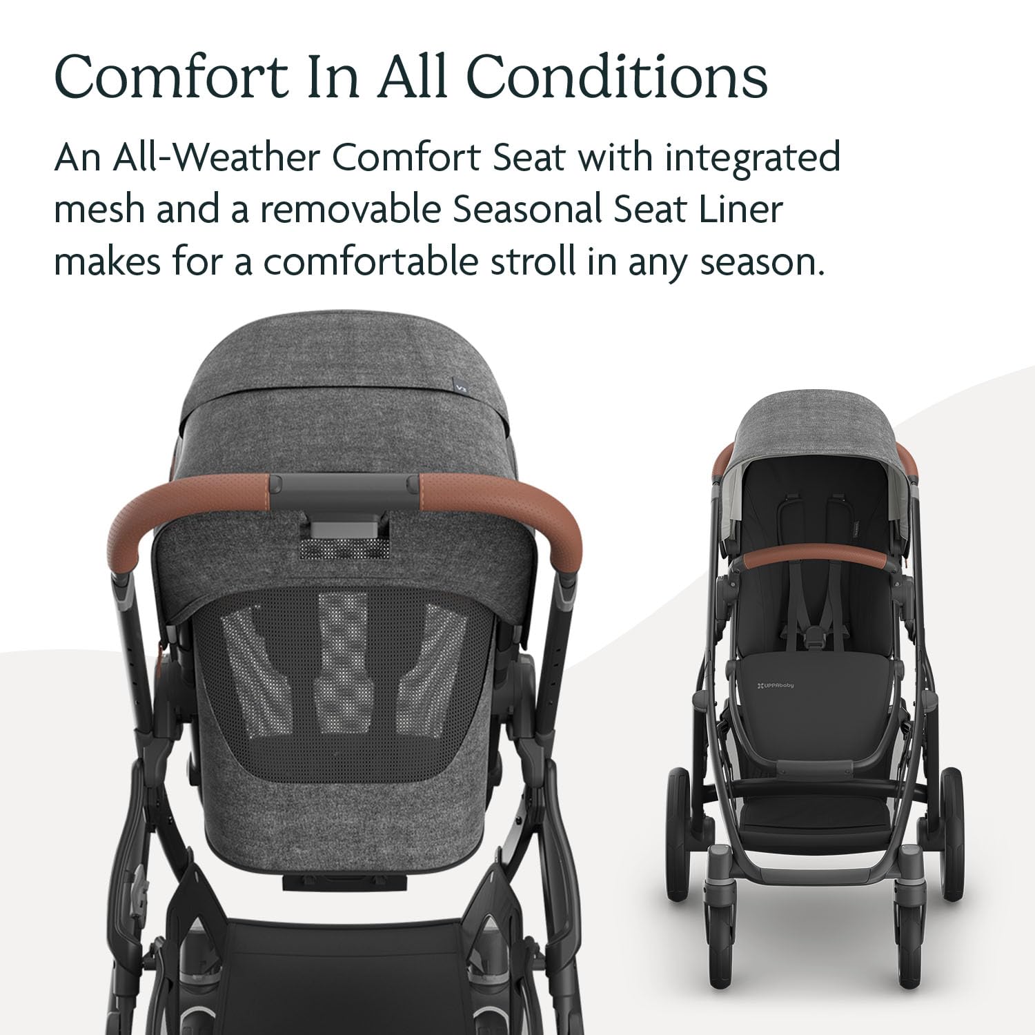 Carriola UPPAbaby Vista V3 Greyson de Tamaño Completo con Sistema de Uno a Doble