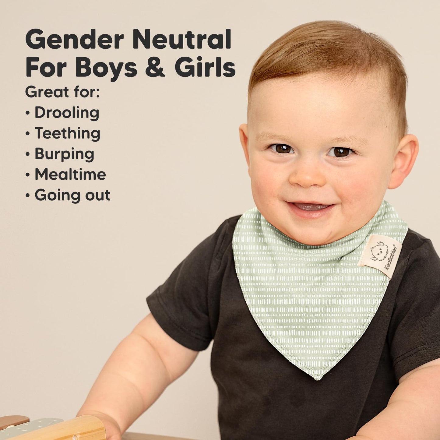 Paquete de 8 baberos de bandana orgánicos para bebés niñas - Baberos triangulares súper absorbentes para babeo y dentición, 100% algodón extra suave para recién nacidos, bebés de 0 a 36 meses (Fleur)