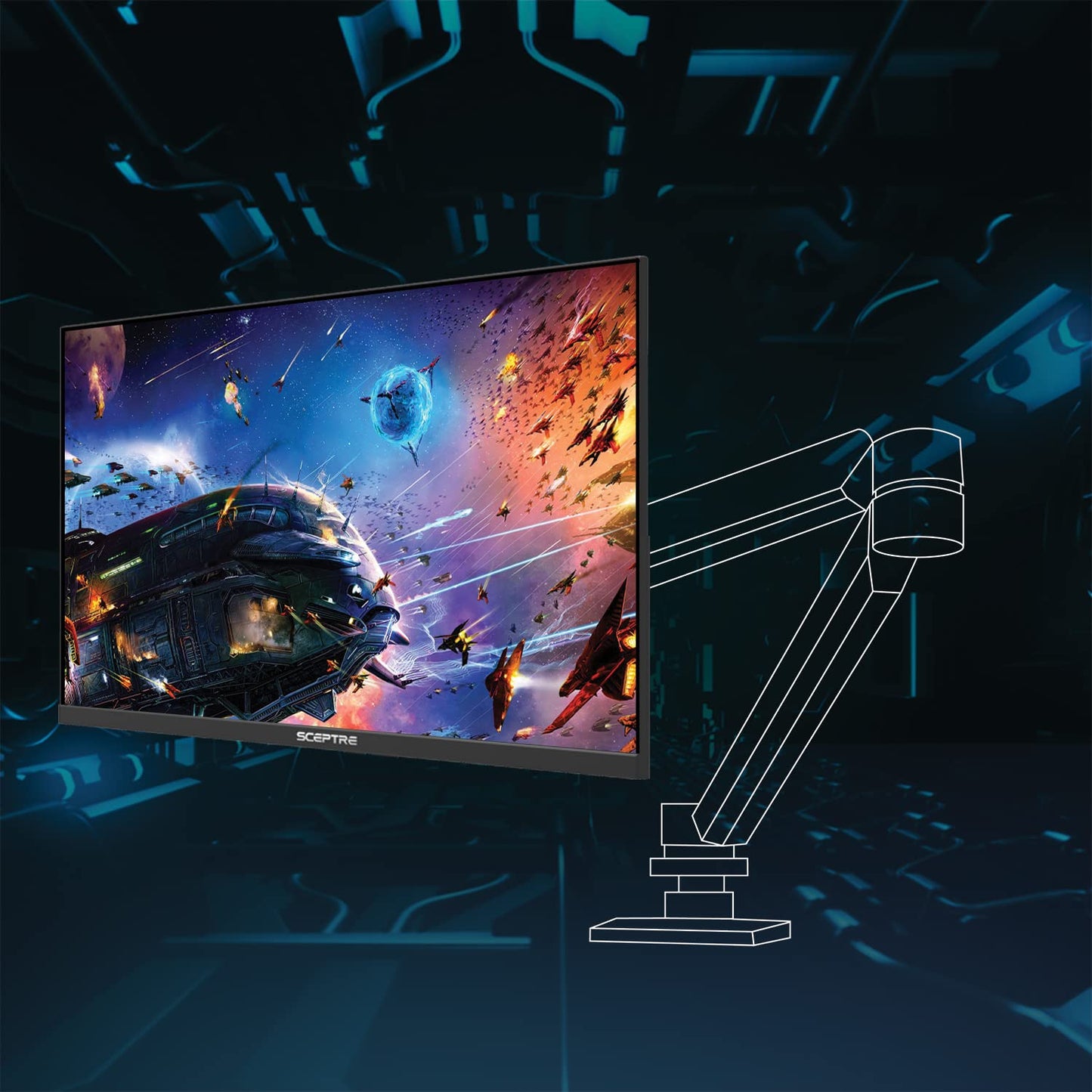 Monitor IPS de Juegos Sceptre 27 Pulgadas Negro 165 Hz DisplayPort HDMI Altavoces Integrados