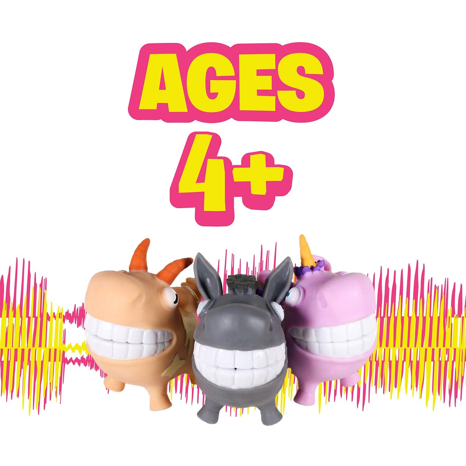 Hog Wild Scream-O Screaming Donkey Toy – Aprieta Las mejillas del Burro y Hace un Sonido Divertido e hilarante – Serie 1 – Edad 4+