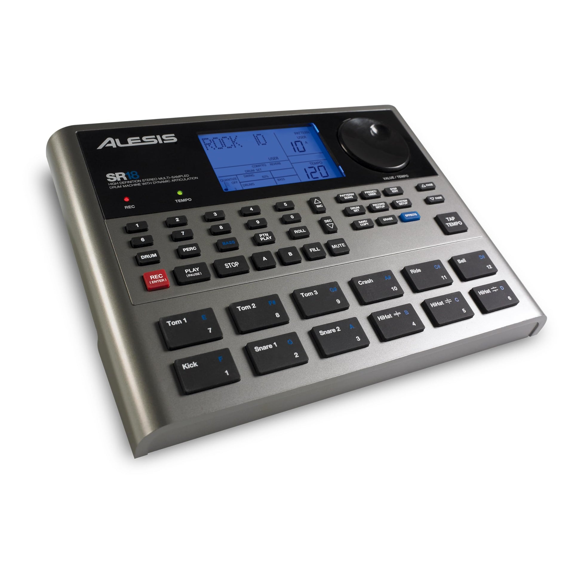 Alesis SR18 - Instrumento de percusión (Gris)