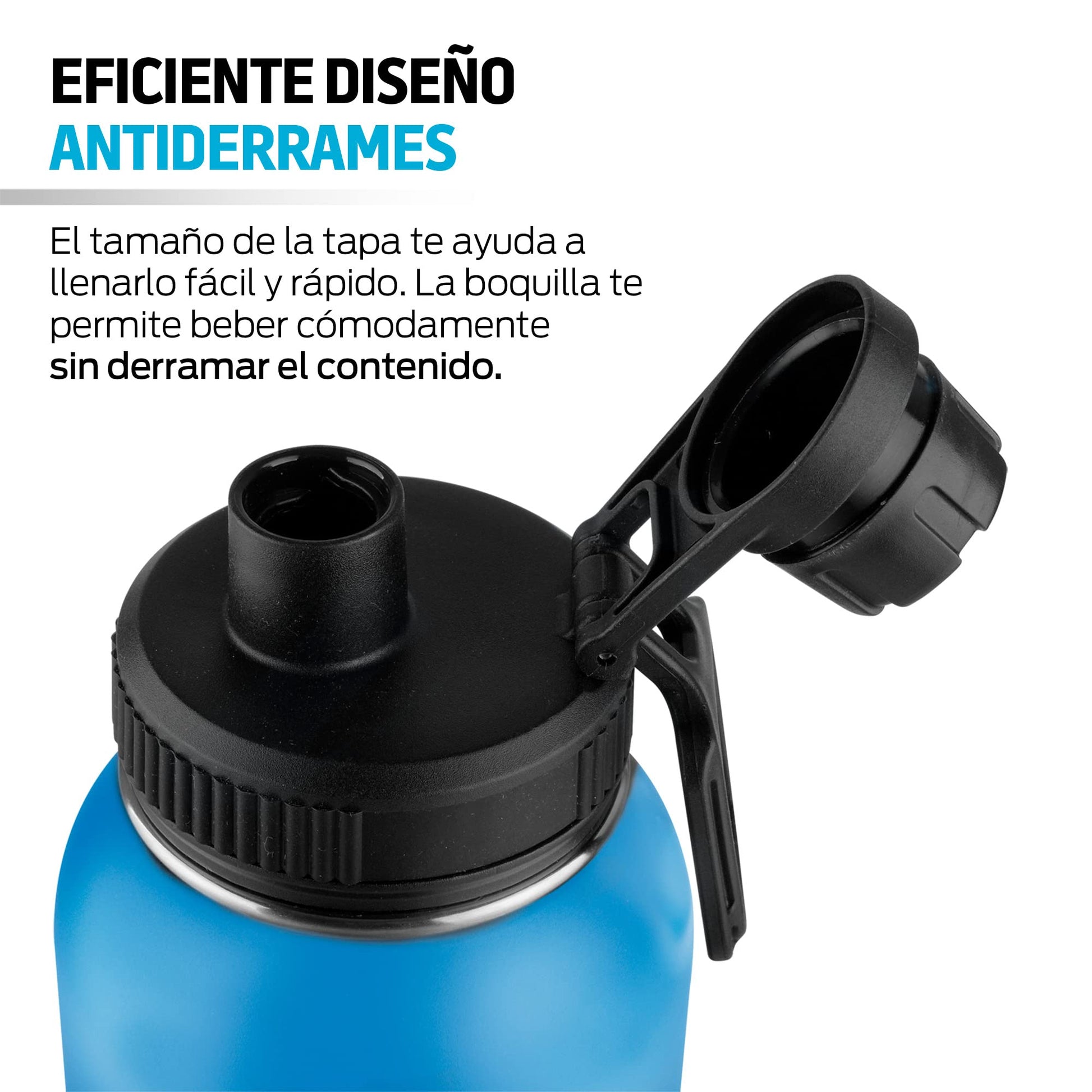Termo de Acero Inoxidable Redlemon Plateado con Doble Aislamiento Térmico Ecológico y Resistente