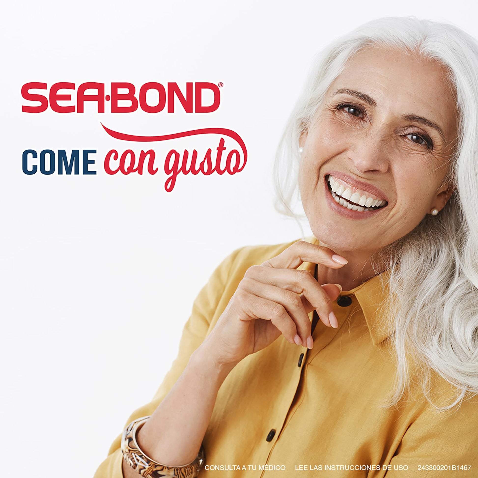 Kit Almohadilla Adhesiva para Dentaduras Postizas Inferiores Sea-Bond 6 Pack 12 Piezas Cada Una